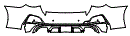 Rear Bumper Kit pattern for the 2027 BMW 4 Series