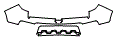 Rear Bumper Kit pattern for the 2022 Honda Passport