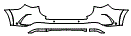 Rear Bumper Kit pattern for the 2024 Mercedes Benz GLC SUV