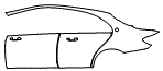 Door and Rear Fender Kit pattern for the 2023 Mercedes Benz E-Class Sedan