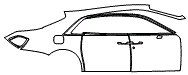 Door and Rear Fender Kit pattern for the 2021 Rolls Royce Ghost