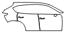 Door and Rear Fender Kit pattern for the 2021 Mazda CX-5