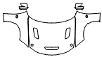 Full Hood, Fender and Mirror Kit pattern for the 2023 Dodge Charger