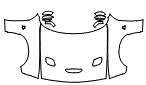 Full Hood, Fender and Mirror Kit pattern for the 2023 Dodge Challenger