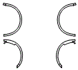 Fender Flare Kit pattern for the 2019 Ford Ranger