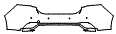Rear Bumper Kit pattern for the 2020 Jaguar XE