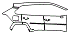 Door and Rear Fender Kit pattern for the 2024 Toyota RAV4 Prime