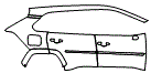 Door and Rear Fender Kit pattern for the 2024 Toyota RAV4 Prime