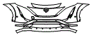 Bumper Kit pattern for the 2025 Nissan Ariya