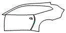 Door and Rear Fender Kit pattern for the 2021 Ferrari GTC4 Lusso T