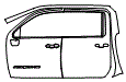 Door and A-Pillar Kit pattern for the 2026 GMC Sierra HD