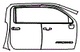 Door and A-Pillar Kit pattern for the 2026 GMC Sierra HD