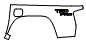 Outer Bed Panel Kit pattern for the 2019 Toyota Tacoma
