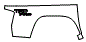 Outer Bed Panel Kit pattern for the 2019 Toyota Tacoma