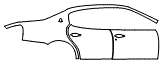 Door and Rear Fender Kit pattern for the 2010 Maserati Quattroporte
