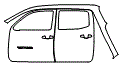 Rear Fender and Door Kit pattern for the 2019 Toyota Tacoma