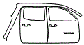 Rear Fender and Door Kit pattern for the 2019 Toyota Tacoma