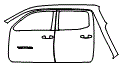 Rear Fender and Door Kit pattern for the 2019 Toyota Tacoma