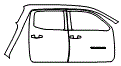 Rear Fender and Door Kit pattern for the 2019 Toyota Tacoma