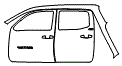 Rear Fender and Door Kit pattern for the 2019 Toyota Tacoma