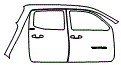 Rear Fender and Door Kit pattern for the 2019 Toyota Tacoma