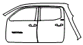 Rear Fender and Door Kit pattern for the 2019 Toyota Tacoma
