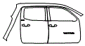 Rear Fender and Door Kit pattern for the 2019 Toyota Tacoma