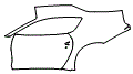 Door and Rear Fender Kit pattern for the 2024 Ferrari 812 Competizione