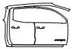 Rear Fender and Door Kit pattern for the 2023 GMC Canyon
