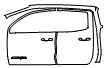 Rear Fender and Door Kit pattern for the 2023 GMC Canyon