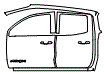 Rear Fender and Door Kit pattern for the 2023 GMC Canyon