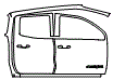 Rear Fender and Door Kit pattern for the 2023 GMC Canyon