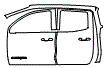 Rear Fender and Door Kit pattern for the 2023 GMC Canyon