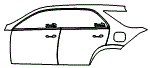 Door and Rear Fender Kit pattern for the 2026 Mercedes Benz GLE SUV