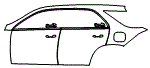 Door and Rear Fender Kit pattern for the 2026 Mercedes Benz GLE SUV