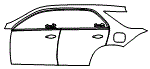 Door and Rear Fender Kit pattern for the 2026 Mercedes Benz GLE SUV