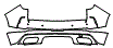 Rear Bumper Kit pattern for the 2025 Cadillac XT4