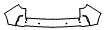 Rear Bumper Kit pattern for the 2025 Cadillac XT4