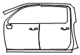 Door and A-Pillar Kit pattern for the 2026 Chevrolet Silverado HD