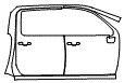 Door and A-Pillar Kit pattern for the 2026 Chevrolet Silverado HD
