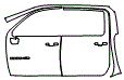 Door and A-Pillar Kit pattern for the 2026 Chevrolet Silverado HD