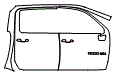 Door and A-Pillar Kit pattern for the 2026 Chevrolet Silverado HD