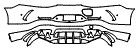 Rear Bumper Kit pattern for the 2023 Mercedes Benz AMG GT