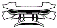Rear Bumper Kit pattern for the 2024 Audi SQ8 e-tron