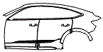 Door and Rear Fender Kit pattern for the 2024 Audi SQ8 e-tron