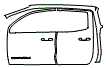Rear Fender and Door Kit pattern for the 2026 GMC Canyon