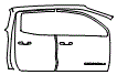 Rear Fender and Door Kit pattern for the 2026 GMC Canyon