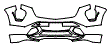 Bumper Kit pattern for the 2025 Cadillac XT4