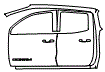 Rear Fender and Door Kit pattern for the 2026 GMC Canyon