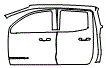 Rear Fender and Door Kit pattern for the 2026 GMC Canyon
